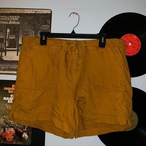 OLD NAVY | mustard yellow gold high wasted shorts